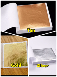 Gambar Gilding sheet kertas emas silver copper kertas metallic leaf nail art - tan dari Done Handymade Kota Administrasi Jakarta Barat 2 Tokopedia