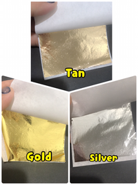 Gambar Gilding sheet kertas emas silver copper kertas metallic leaf nail art - tan dari Done Handymade Kota Administrasi Jakarta Barat 3 Tokopedia