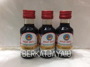 Perisa Vanilla Essence Red Bell Vanila 30 ml Botol Kaca