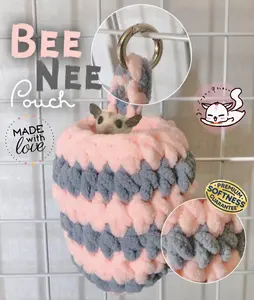 BeeNee Pouch (S) #3, Premium Handmade Sugar Glider Pouch