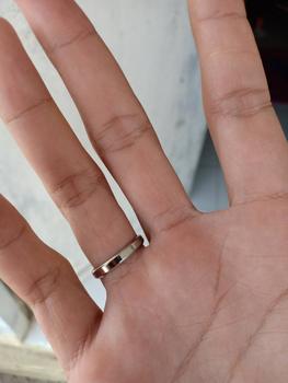 Product Review of Cincin Perak 925 Unisex Polos SSR120 from Tokopedia customer review 0