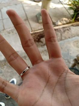 Product Review of Cincin Perak 925 Unisex Polos SSR120 from Tokopedia customer review 1
