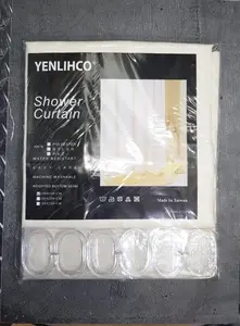 Shower curtain textile / tirai kamar mandi