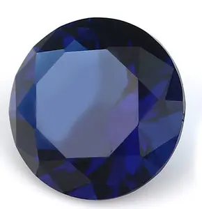 Permata Tabur 1.25 mm Cubic Zirconia AAA Biru Safir Round Cut Pergram