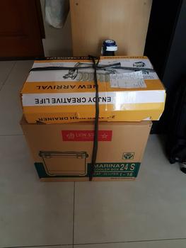 Product Review of (KHUSUS GOJEK) COOLER BOX MARINA 24S LION STAR Cool Box Ice Tempat Es from Tokopedia customer review 0