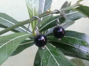 Anting Batu Black Onyx