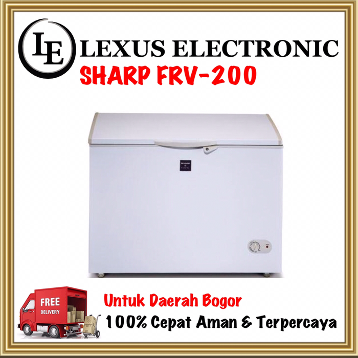 Gambar FREEZER SHARP | FRV200 | CHEST FREEZER PROMO MURAH | 200 LITER dari lexus electronic mall Kota Bogor Tokopedia