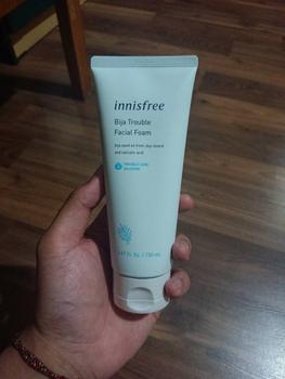 Product Review of Innisfree Bija Trouble Cleansing Foam 150g - Cleanser from Tokopedia customer review 0