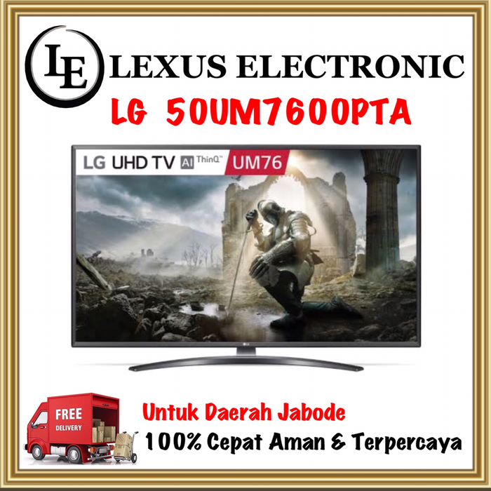 Gambar 50UM7600 | 50UM7600PTA | LG 50" - LG UHD 4K SMART TV | LED TV 50 INCH dari lexus electronic mall Kota Bogor Tokopedia