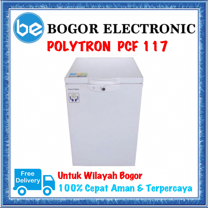 Gambar CHEST FREEZER MURAH | CHEST FREEZER POLYTRON | PCF117 | PCF 117 dari Bogor Electronic Kota Bogor Tokopedia