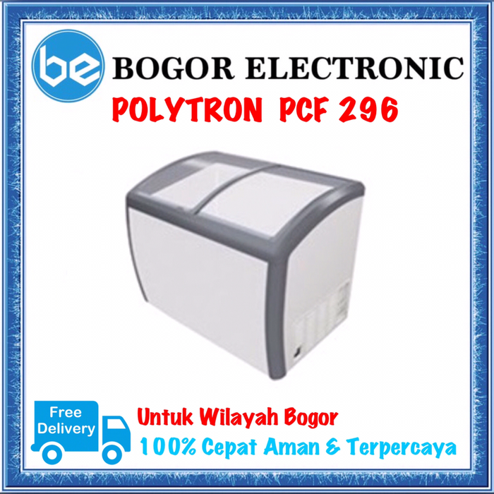 Gambar CHEST FREEZER SLIDING | CHEST FREEZER POLYTRON | PCF296 | PCF 296 dari Bogor Electronic Kota Bogor Tokopedia