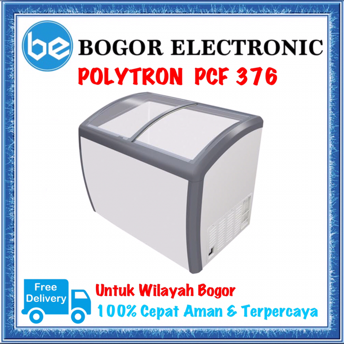 Gambar CHEST FREEZER SLIDING | CHEST FREEZER POLYTRON | PCF376 | PCF 376 dari Bogor Electronic Kota Bogor Tokopedia