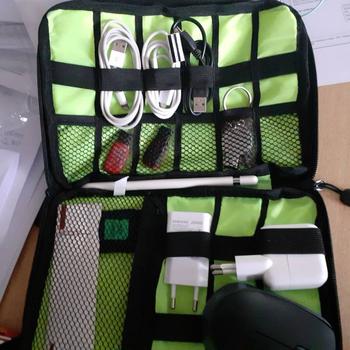 Product Review of BudgetGadget Tas Gadget Organizer Pouch Travel Bag Portable Case from Tokopedia customer review 0