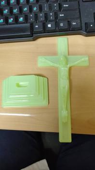 Product Review of Salib Duduk Katolik Fosfor 20cm - Salib Duduk - Salib Glow In The Dark from Tokopedia customer review 0