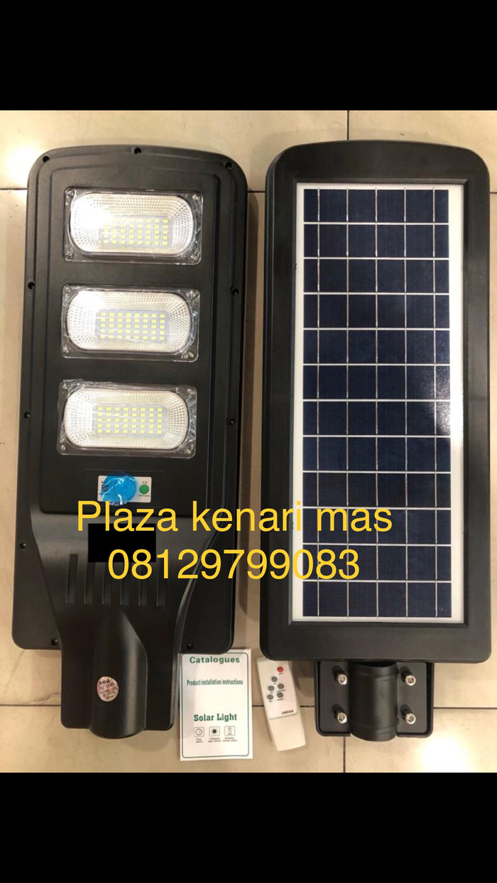 Gambar Lampu jalan led panel surya 60w matahari pju led solar sel 60 watt dari wewe electric Kota Administrasi Jakarta Pusat Tokopedia