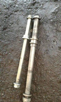 Gambar As roda depan belakang set nut mur lock kawasaki KLX Dtracker 150 ori dari Aurumgaragestore Kab. Karawang 2 Tokopedia