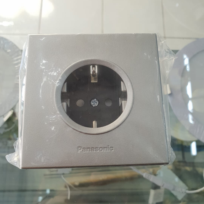 Gambar STOP KONTAK PANASONIC SILVER dari Infinity Lighting Kota Administrasi Jakarta Pusat Tokopedia