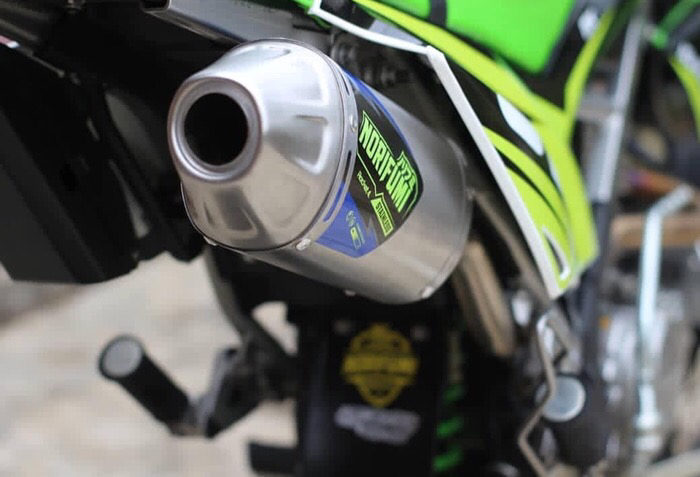 Gambar KNALPOT NORIFUMI ROCKET 4 ORIGINAL UNTUK KAWASAKI KLX DTRACKER 250cc dari Bandung extreme gear_NEW Kab. Bandung Tokopedia