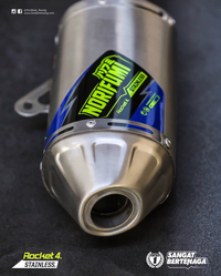 Gambar KNALPOT NORIFUMI ROCKET 4 ORIGINAL UNTUK KAWASAKI KLX DTRACKER 250cc dari Bandung extreme gear_NEW Kab. Bandung 3 Tokopedia