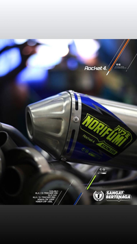Gambar KNALPOT NORIFUMI ROCKET 4 ORIGINAL UNTUK KAWASAKI KLX DTRACKER 250cc dari Bandung extreme gear_NEW Kab. Bandung 5 Tokopedia