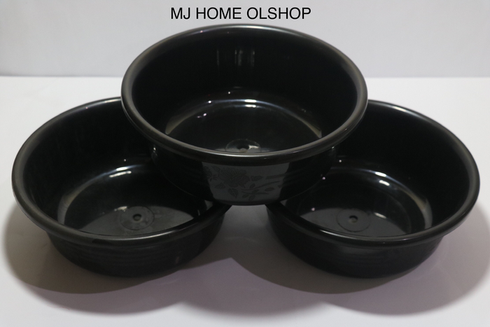 Gambar Baskom Plastik Hitam Kmp 12 / Besek / Baskom Serbaguna dari MJHOMEOLSHOP Kab. Tangerang Tokopedia