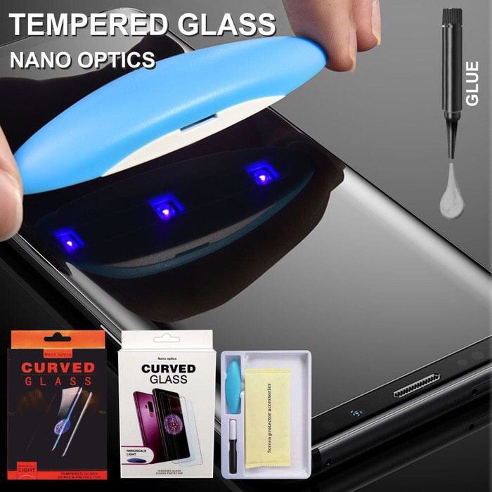 Gambar Tempered glass LIQUID samsung s9 plus s9+ anti gores nano FULL PREMIUM dari DISTRIBUTOR acc-ORIGINAL Jakarta Pusat Tokopedia