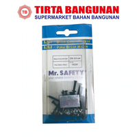 Gambar MR SAFETY PAKU BETON HITAM 15230 3CM dari Tirta Bangunan Kota Depok 1 Tokopedia