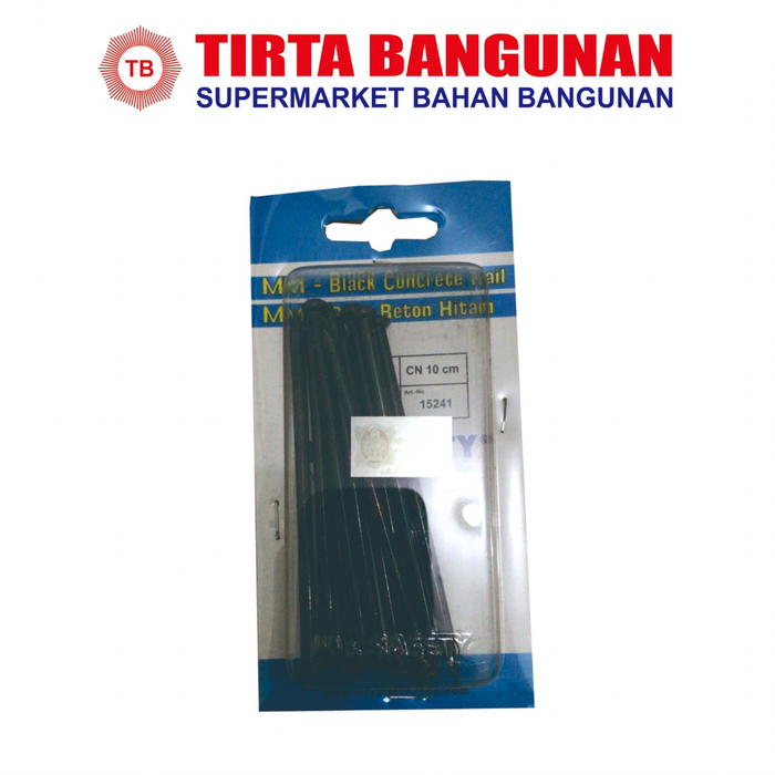 Gambar MR SAFETY PAKU BETON HITAM 15241 10CM dari Tirta Bangunan Kota Depok Tokopedia