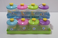 Gambar Tempat Bumbu Plastik Kecil Warna-warni Tantos / Rak bumbu / spice set dari MJHOMEOLSHOP Kab. Tangerang 4 Tokopedia