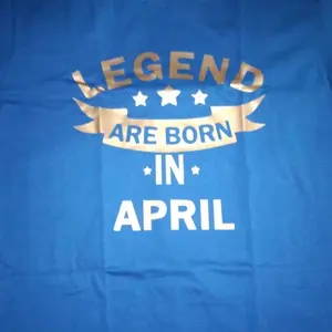 Kaos Ulang Tahun / Birthday Legend Are Born In (Bisa pilih bulan) Gold