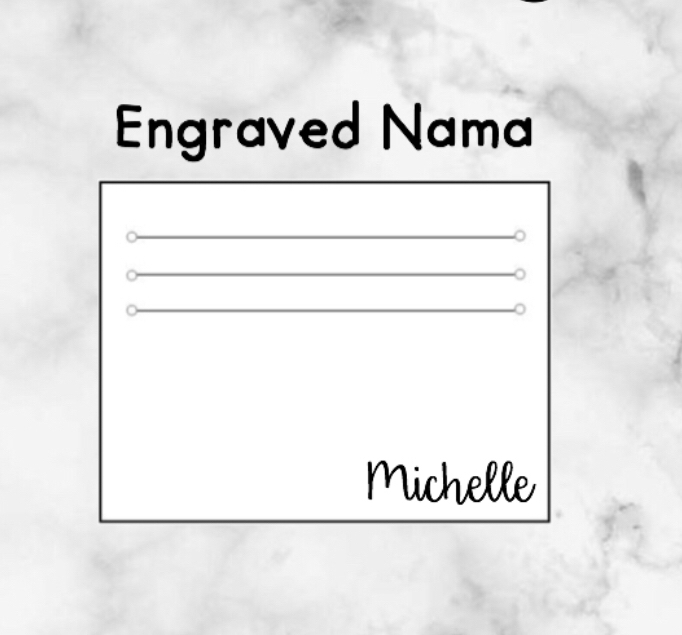 Gambar TAMBAHAN ENGRAVED NAMA dari BlinkzStore Jakarta Utara Tokopedia