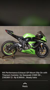 Gambar Knalpot ZX6 ZX636 M4 dari Candi Motor Kab. Banyumas 2 Tokopedia