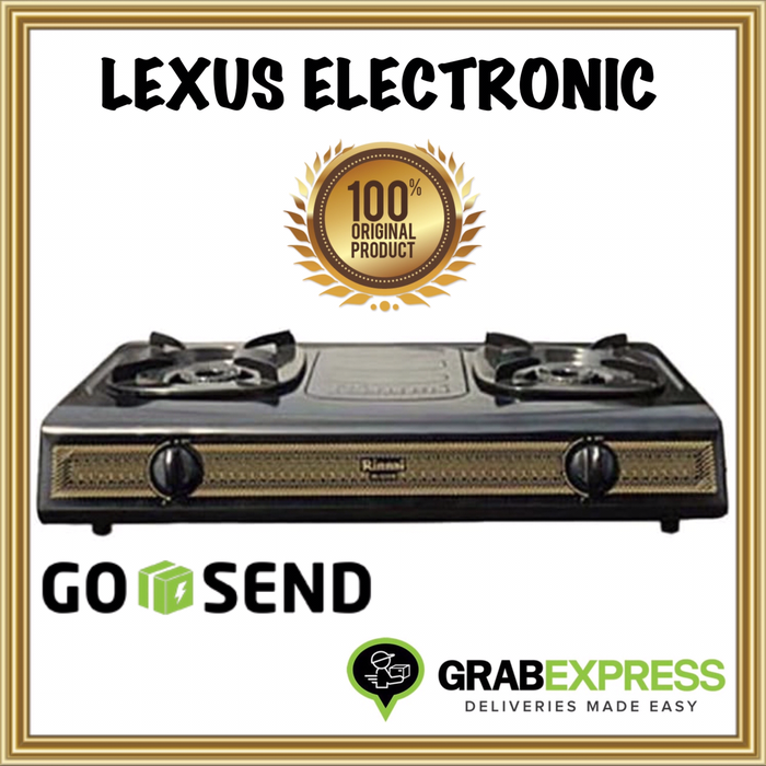 Gambar PROMO MURAH KOMPOR GAS 2 TUNGKU RINNAI RI522S GARANSI RESMI dari lexus electronic mall Kota Bogor Tokopedia