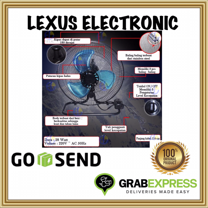 Gambar PROMO MURAH KIPAS ANGIN | WELHOME 10” | WH1061M | WH 1061M | 10” | dari lexus electronic mall Kota Bogor Tokopedia