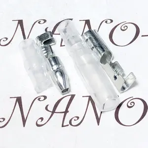 Skun Bulat Set Male Female Isolator 4mm Silver