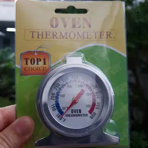 Termometer Oven Analog sampai 300 derajat Jarum Stainless