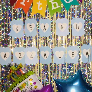 Tirai Rumbai Foil Aneka Warna