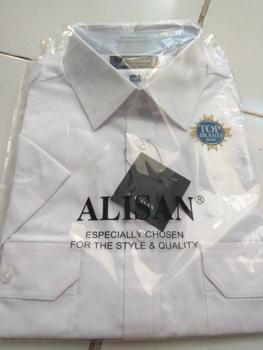 Product Review of Alisan Kemeja Putih Pangkat Kantong Dua Pendek Dinas Pilot from Tokopedia customer review 0