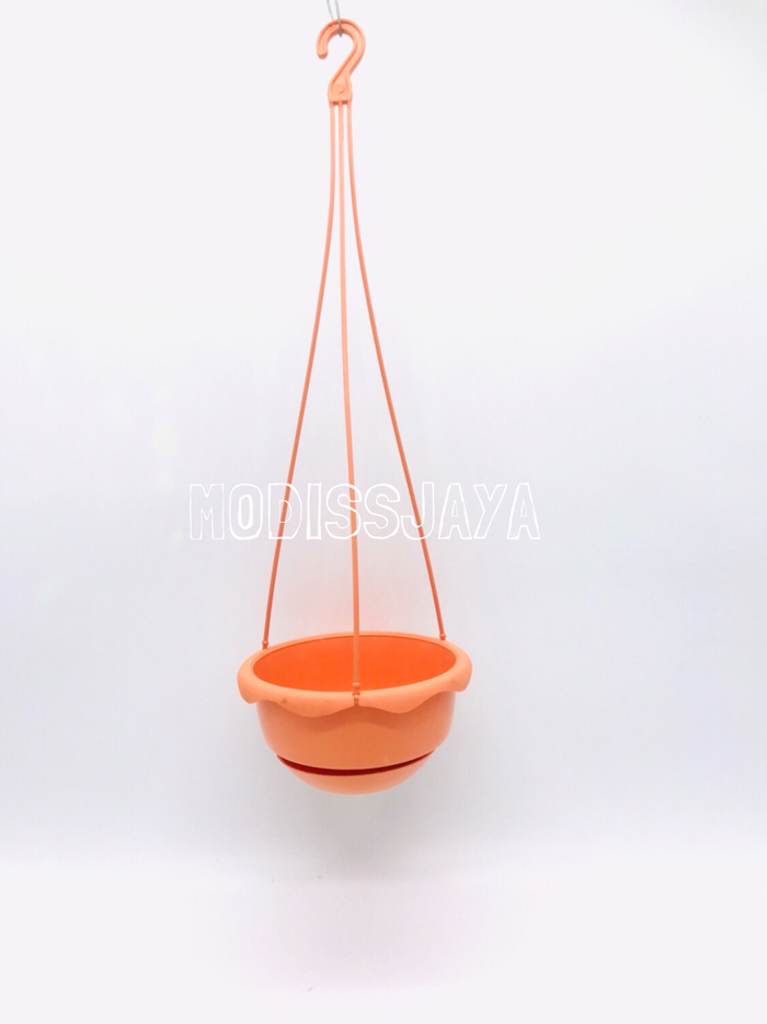 Gambar Pot Bunga Gantung Warna Orange dari Modissjaya Kota Administrasi Jakarta Pusat Tokopedia