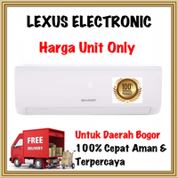 Gambar PROMO MURAH AC SHARP STANDART 3/4 PK AH-A7UCY GARANSI RESMI dari lexus electronic mall Kota Bogor 1 Tokopedia
