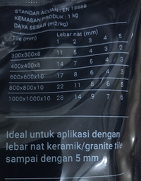 Gambar DEMIX D2 TILE GROUT ACID REAIATANT GREY 1KG dari Tirta Bangunan Kota Depok 3 Tokopedia