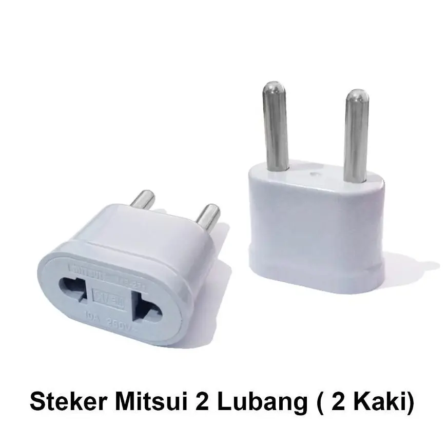 Over Steker Sambungan Colokan Pipih Gepeng 2 Pin