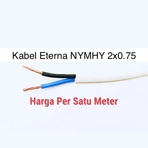 Kabel Eterna NYMHY 2X0.75 Meteran 1