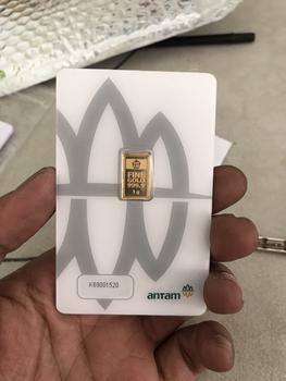 Product Review of Logam Mulia Antam 1 Gr Sertifikat Press from Tokopedia customer review 0