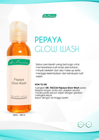 Gambar dr Faccia-Papaya GLow Wash-sabun ekstrak Papaya Glowing (03 001 001 ) dari Theraskinbest Kota Administrasi Jakarta Barat 1 Tokopedia
