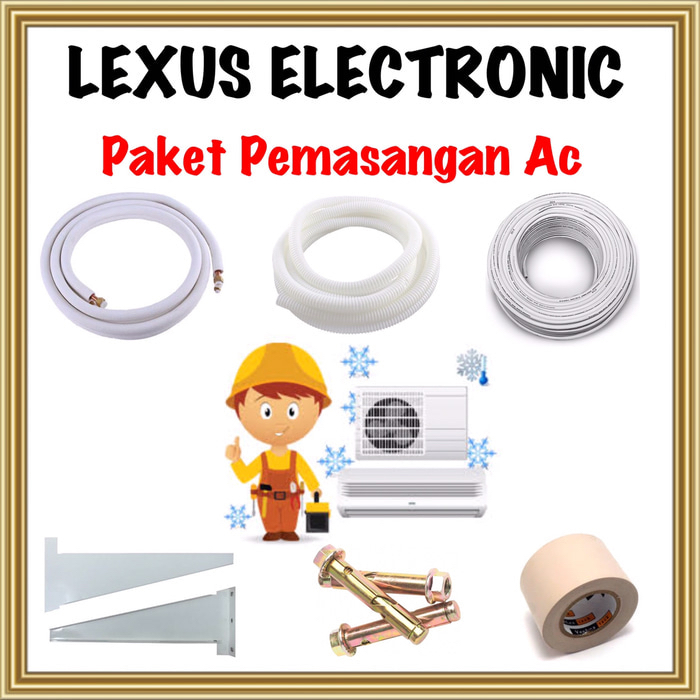 Gambar PAKET PEMASANGAN AC ALL MERK/BRAND TYPE AC INVERTER 1.5 PK s/d 2 PK dari lexus electronic mall Kota Bogor Tokopedia
