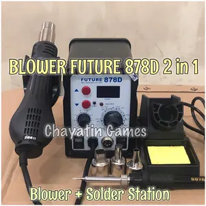 BLOWER/SOLDER UAP ORI FUTURE 878D (DIGITAL) + SOLDER STATION (2 IN 1)