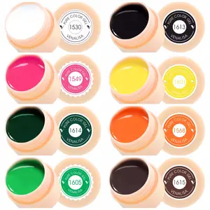 ready pure color uv gel nail paint