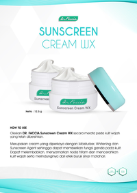 Gambar dr Faccia Sunscreen Cream WX-Tabir Surya Whitening SPF 30 (02003005) dari Theraskinbest Kota Administrasi Jakarta Barat 1 Tokopedia
