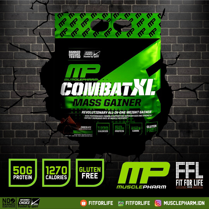 Gambar Mp combat xl massgainer 12lb bpom ori susufitness whey musclepharm MP dari FITFORLIFE INDONESIA ( CV FITFORLIFE ) Kota Pekanbaru Tokopedia